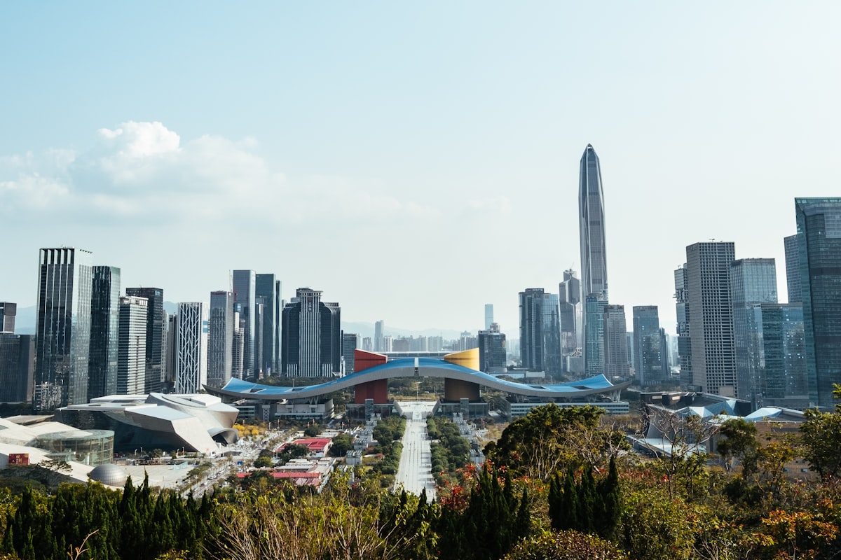 Modern Shenzhen skyline