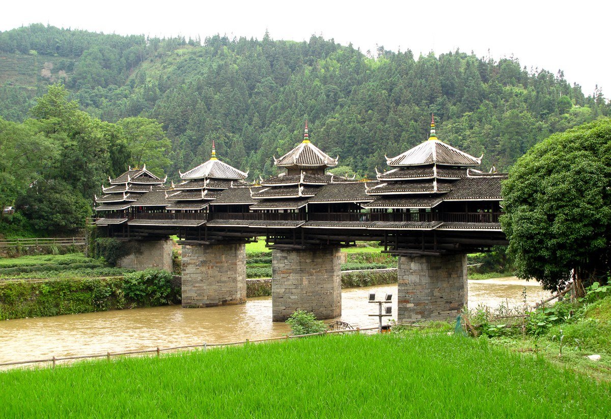 Yongji Wind-and-Rain Bridge at Chengyang, Guangxi